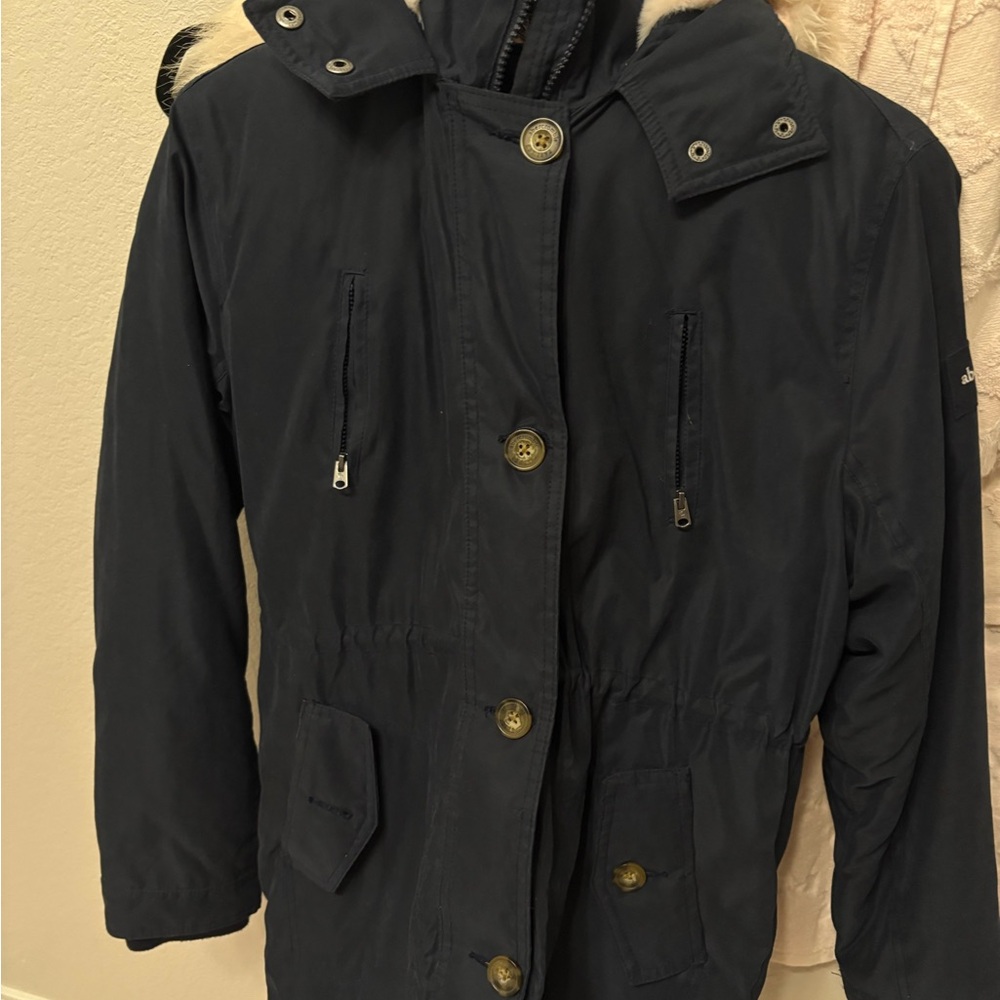 Navy blue / light pink Girls coat